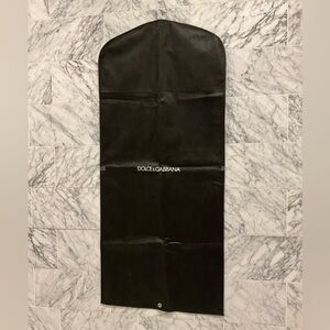 DOLCE & GABBANA Black Lightweight Fabric Zippered Garment Storage Bag  52” x 23”